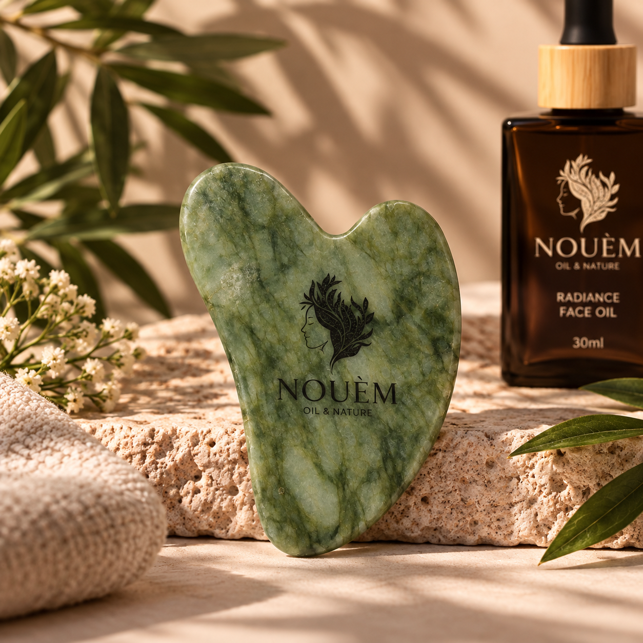 Gua Sha Jade steen – Rituelen · Nouèm Oil & Nature · 1